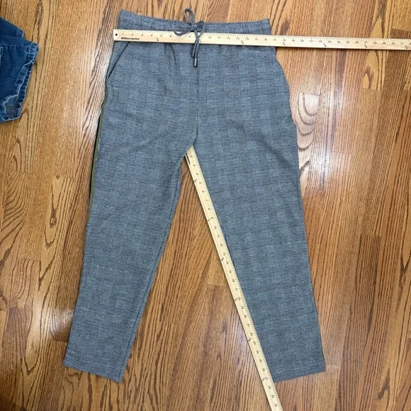 NWT Anthropologie Maeve Bettie Tapered Trousers Houndstooth Stripe Pants - Picture 8 of 8